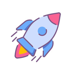 Rocket launch emoji icon