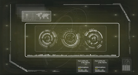 Futuristic HUD Circles Set
