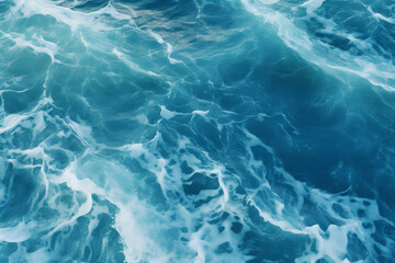 Obraz premium Sea waves seen from top veiw.