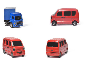 Isolated small car toy. has clipping path