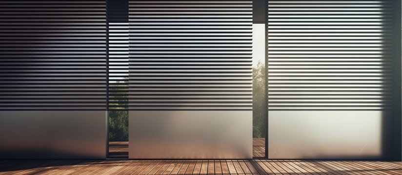 Louvered windows made of glass