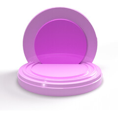 PNG Pedestals Set. Pedestal with golden line on isolated transparent background. Podium for advertising, podium for products. PNG	