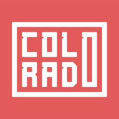 Colorado lettering design