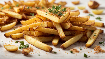 Photo fried potatoes wedges with sauce and mayonnaise crispy chips delicious 16