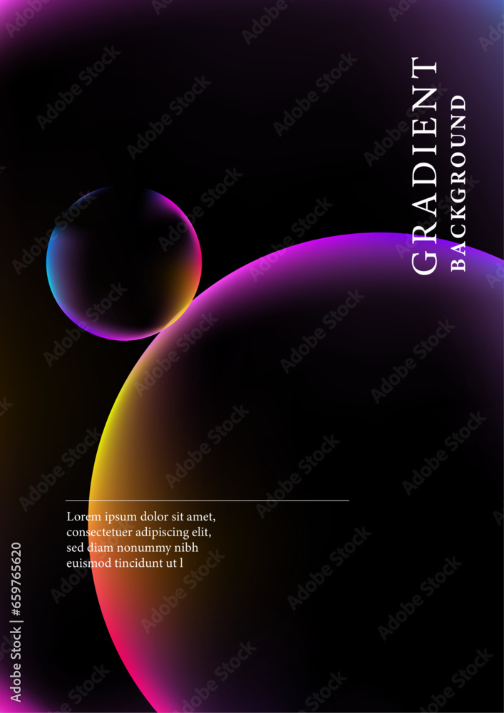 Poster colorful vector gradient abstract background