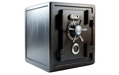 image of a steel safe isolated on transparent background