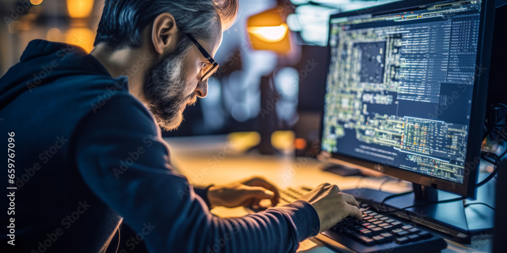 Poster the face behind your software: engineer specialized in application development