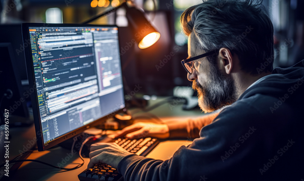 Poster frontline of tech: software engineer who designs user-focused solutions