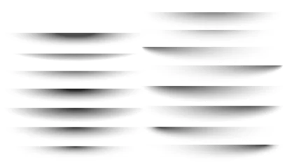 Tapeten set of vector shadows isolated on white © Sunil