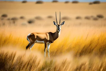 Poster antelope in the savannah © farzana