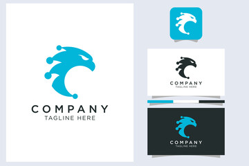 eagle tech logo simple modern