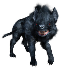 A 3d rendered illustration of dark fantasy creature a rat mutant 