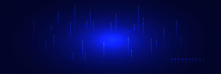 blue technology background. dark network world map background