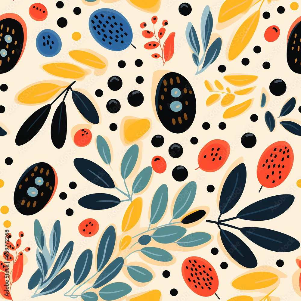 Poster olives pattern minimal digital paper clip art seamless patterns background
