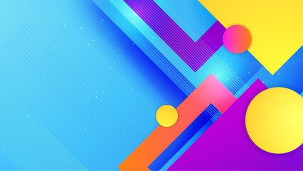 Colorful colourful vector modern geometric shapes design abstract background gradient