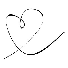 love simple vector sketch continuous single one line art, continuous