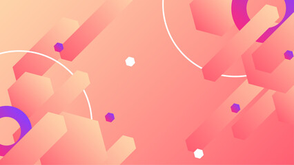 Pink peach and purple violet vector abstract gradient shapes abstract background