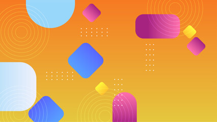 Colorful colourful gradient abstract background with geometric shape