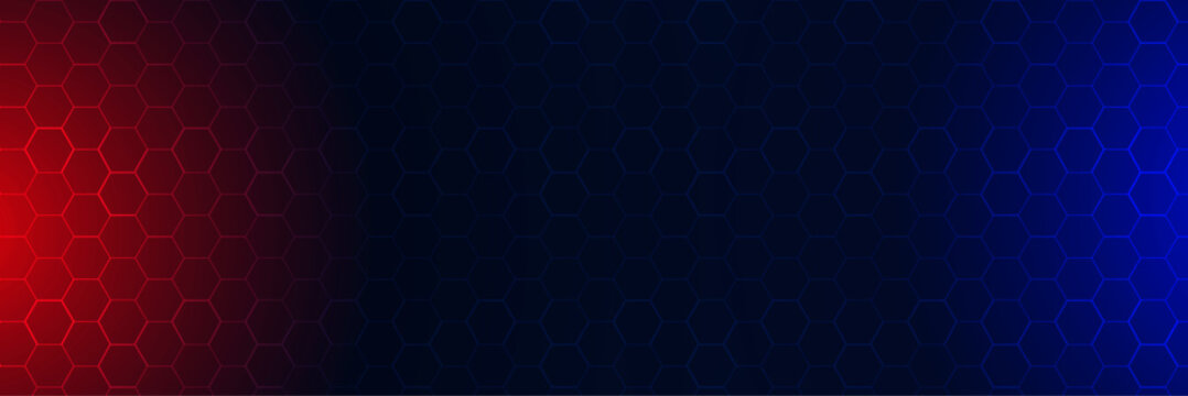 blue and red dark technology background