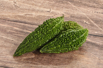 Green raw bitter lemon vegetables