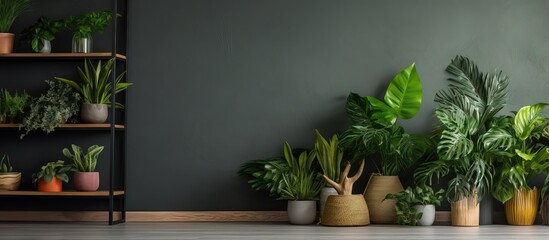 Idea for a tasteful home design with attractive indoor plants