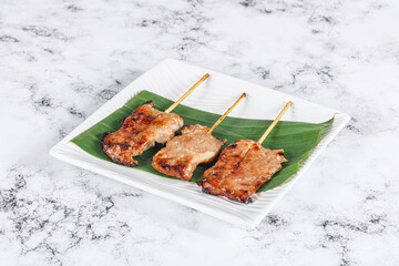 Thai cuisine - grilled pork skewer