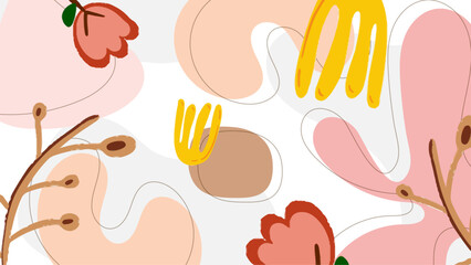 Vector illustration modern abstract colorful organic background