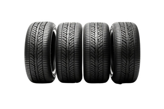 car tire isolated on white