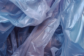 close-up photo of plastic bag concept - obrazy, fototapety, plakaty