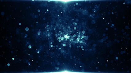 Particles abstract blue event game trailer titles cinematic openers digital technology concert background