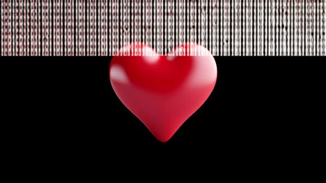Video Animation of hearts used to decorate festivals on Valentine's Day and Valentine's Day.