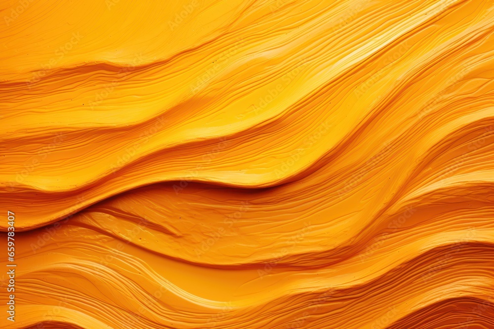 Aufkleber a detailed close-up view of a yellow wall with wavy lines. this image can be used to add a vibrant a