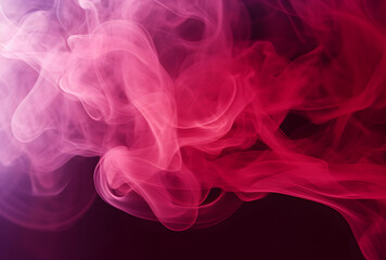 Obraz premium abstract red and pink smoke on dark background
