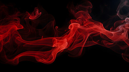 Obraz premium abstract red smoke on dark background