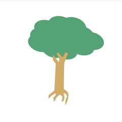 shady trees with green leaves