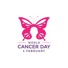 world cancer day logo design graphic