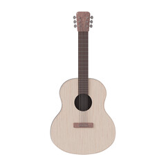 Fototapeta premium アコースティックギターの背景透過CG素材