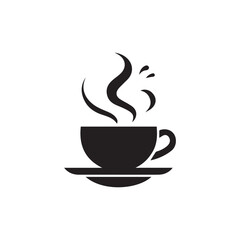 Simple coffee logo design vector