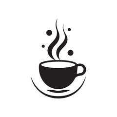 Simple coffee logo design vector