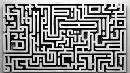 texture background maze, labyrinth abstract puzzle game map, ornament