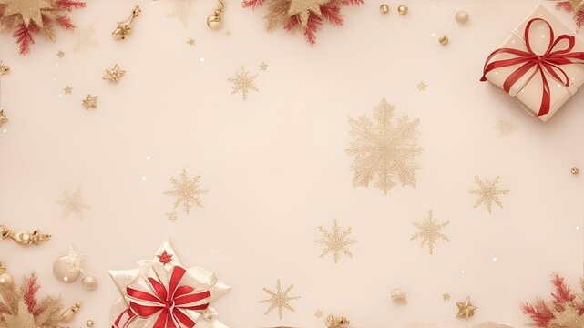 Christmas Beige Background With Copy Space. Beautiful Christmas Background Images. Winter Christmas Background. Merry Christmas Images. Christmas Background Images Free Download
