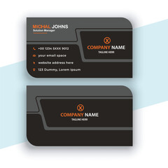 Vector Modern Creative and Attractive, Clean Business Card Template Design
