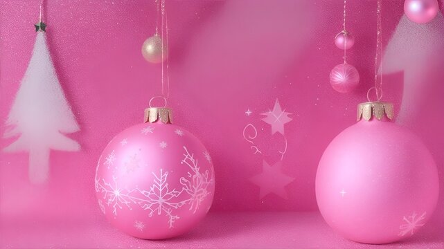 Pink Color Christmas Background With Copy Space. Beautiful Christmas Background Wallpaper. Winter Christmas Background. Merry Christmas Images. Christmas Background Images Free Download