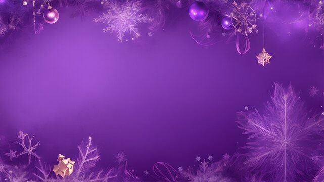 Purple Color Christmas Background With Copy Space. Beautiful Christmas Background. Winter Christmas Background. Merry Christmas Images. Christmas Background Images Free Download