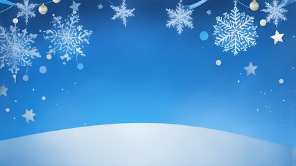 Blue Color Christmas Background With Copy Space. Beautiful Christmas Background. Winter Christmas Background. Merry Christmas Images. Christmas Background Images Free Download