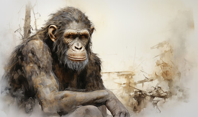 Worried Australopithecus
