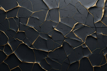 Witness the allure of a vintage and worn black and gold marble texture background vector. A composition that exudes timeless decadence. is AI Generative.