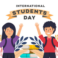 vector design international students day illustration