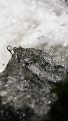 water flowing into the water