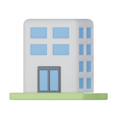 Company Building 3D Illustration